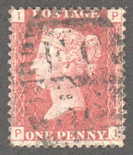Great Britain Scott 33 Used Plate 162 - PI - Click Image to Close